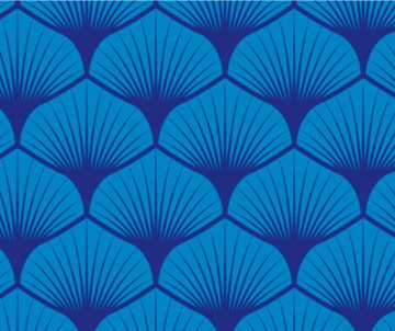 Poplin Leaf Dark Blue